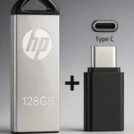 HP 128GB Pen drive V220W USB 3.0 128 GB Pen Drive Compatible with Audio Player, Desktop Computer, Gaming Console, Laptop, Mobile, Tablet USB 3.0 Metal Case (Silver)