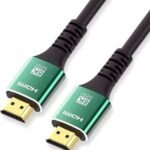 ALRITO HDMI Cable 1.5 m 8K Ultra HD HDMI Cable ARC HDMI 2.1 Cable, High-Speed HDMI Cord 48Gbps 8K@60Hz, (Compatible with Projector, Laptop, Television, Personal Computer, Tablet,, Black, Green)